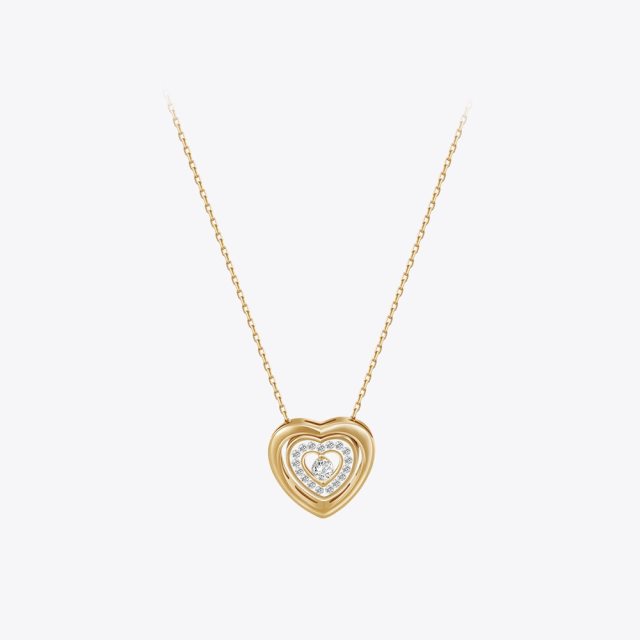 ENFASHION Para Mujer Heart Hollow Agile Pendant Necklace For Women Jewelry Necklaces 18K Plated Gold Fashion Simple Gift P233398
