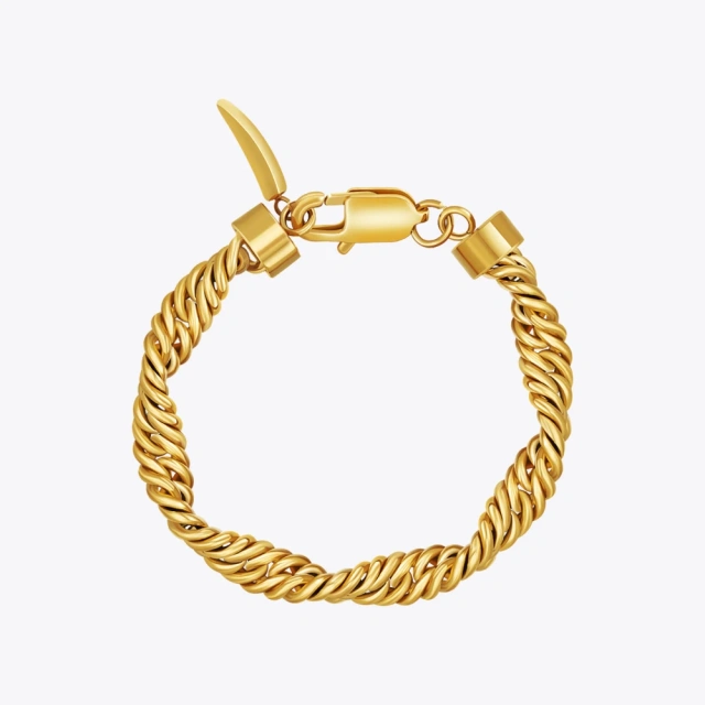 ENFASHION Pulseras Twist Bracelet Thick Chain For Women Bracelets Fashion Stainless steel 18K Gold Jewelry Party Cocktail 9258