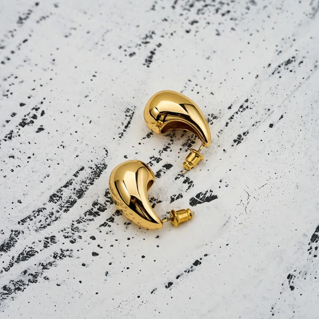 ENFASHION Aretes De Mujer MINI Glossy Stud Earrings For Women Gold Color Stainless Steel In Earings Fashion Simple Jewelry 1468