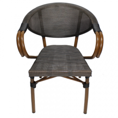 L-147 Patio Furniture Aluminum Mesh Outdoor Cafe Chair