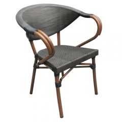 Chaise de café extérieure en maille d'aluminium de meubles de patio L-147