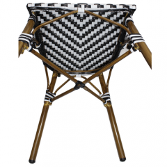 L-143N Outdoor Plastic Bamboo Furniture Aluminum French Style Bistro Rattan Dining Chair