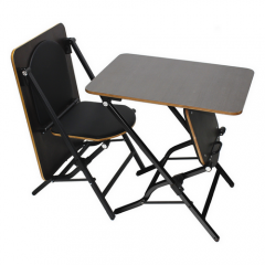 Changeable Folding Chair Table 2 in 1: Black Coating