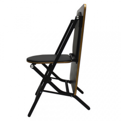 Changeable Folding Chair Table 2 in 1: Black Coating