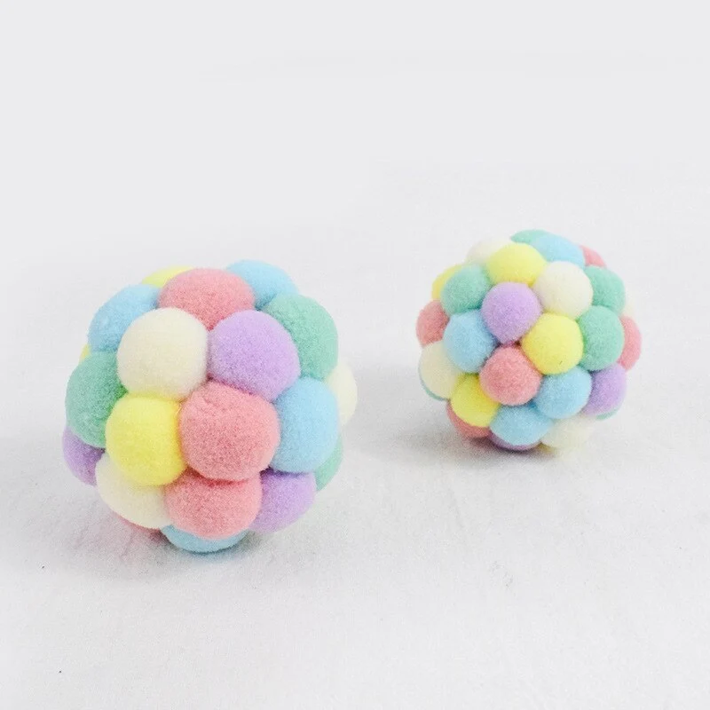 Pet Dog Cat Ball Toys Stuffed Squeaking Pet Toy Cute Plush Puzzle for Dogs Cat Chew Squeaker Squeaky Toy for Pet