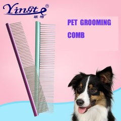 Colorful Pet Metal Comb Dog Stainless Steel Pet Dog Cat Pin Comb Hair Remover Brushes Pets Grooming Tools Pets Products Supplies