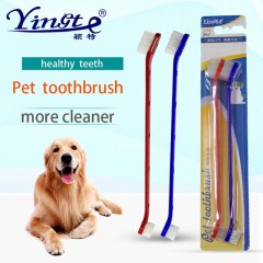 Dog Cat tootbrush Pet double-head toothbrush Soft  Pet Toothbrush Pet tooth cleaner Pet Supplies