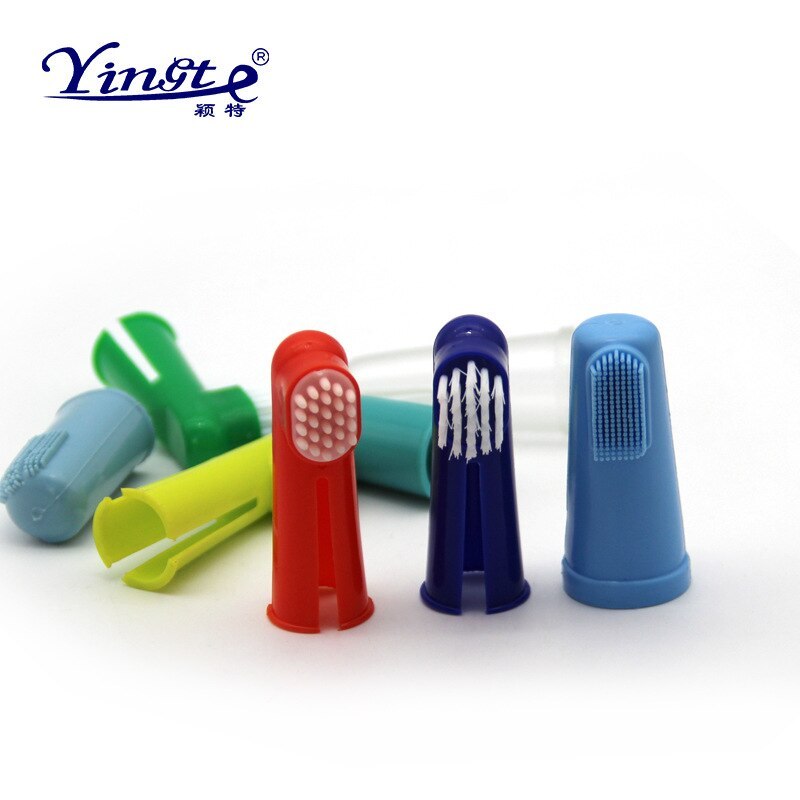 Colorful Pet Finger Toothbrush Dog Cat Soft Tooth Cleaning Tool Pet Dental Mouth Health Tool For Puppy KItten Pet Product Supply