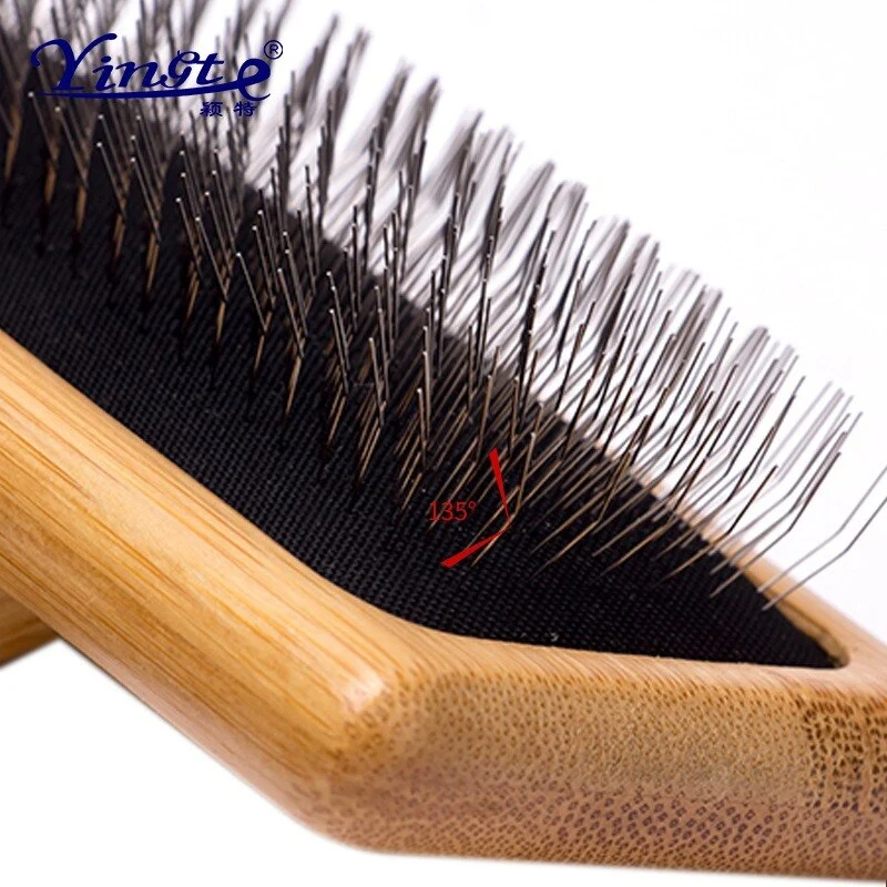 Bamboo Pet Needle Combs Dogs  Cats Groming Brushes Dog Hair Flea Lice Remover Comb Cat Dog Beauty Grooming Tools Pet Supplies