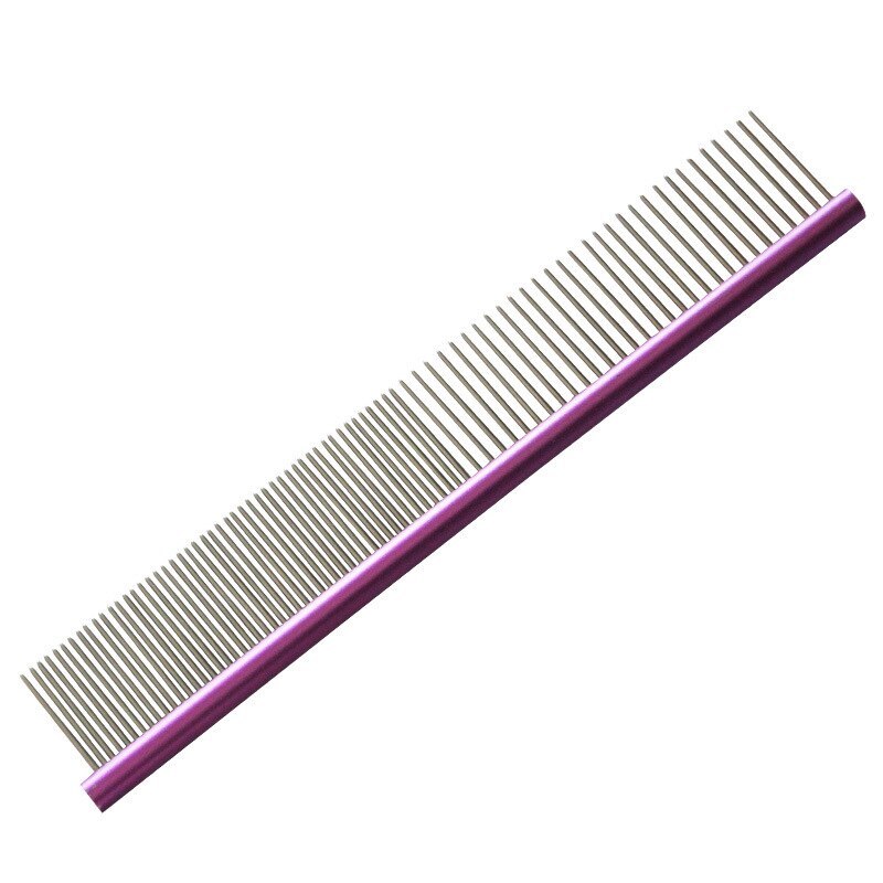 Colorful Pet Metal Comb Dog Stainless Steel Pet Dog Cat Pin Comb Hair Remover Brushes Pets Grooming Tools Pets Products Supplies