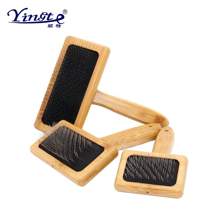 Bamboo Pet Needle Combs Dogs  Cats Groming Brushes Dog Hair Flea Lice Remover Comb Cat Dog Beauty Grooming Tools Pet Supplies