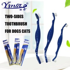 Pet Dog Cat Tootbrush Pet Double-head Toothbrush Soft  Pet Toothbrush Pet Tooth Cleaner Pet Dental Mouth Health Products Supply