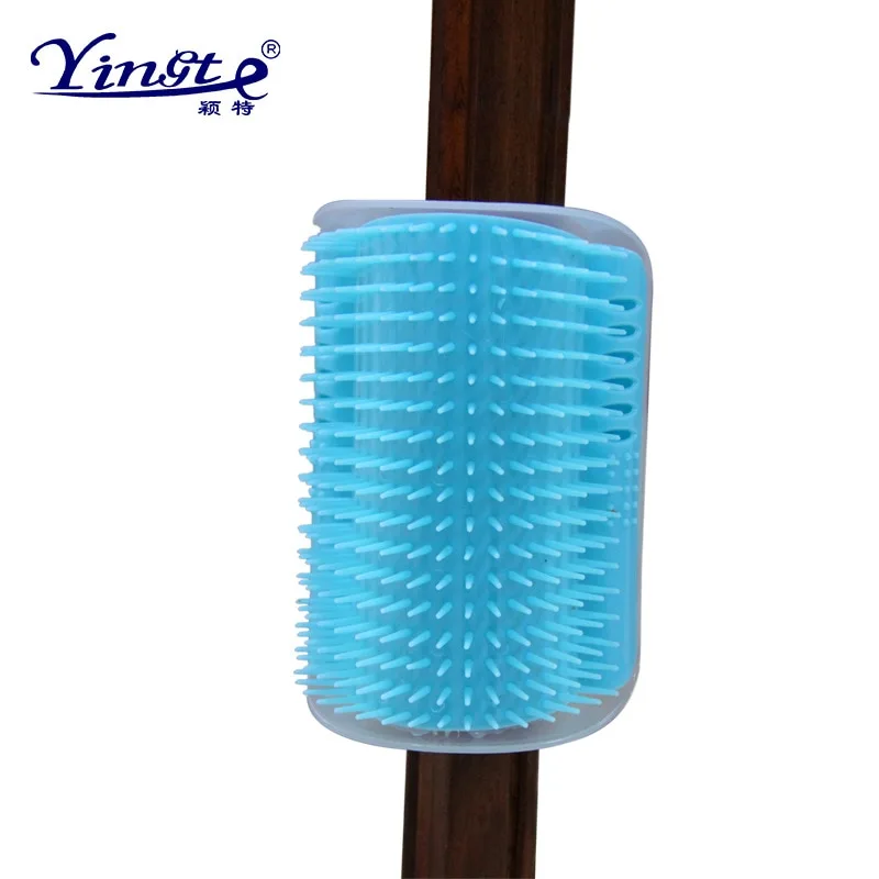 Pet Cat Comb Removable Cats Corner Scratching Rubbing Brush Pet Hair Flea Remover Massage Comb Pet Cats Dogs Supplies Products