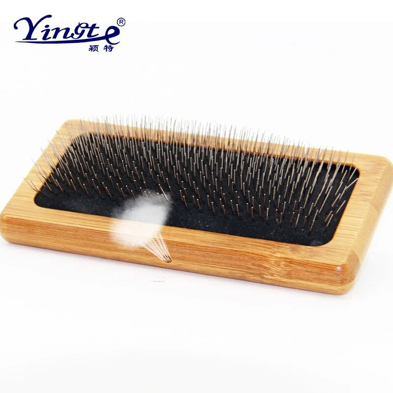 Bamboo Pet Needle Combs Dogs  Cats Groming Brushes Dog Hair Flea Lice Remover Comb Cat Dog Beauty Grooming Tools Pet Supplies