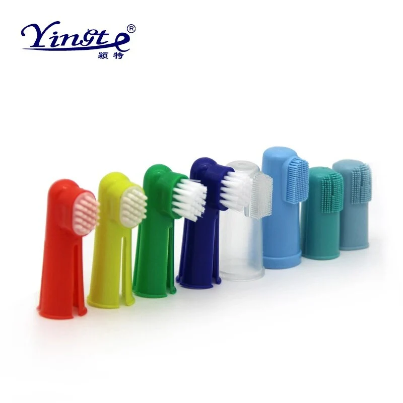 Colorful Pet Finger Toothbrush Dog Cat Soft Tooth Cleaning Tool Pet Dental Mouth Health Tool For Puppy KItten Pet Product Supply