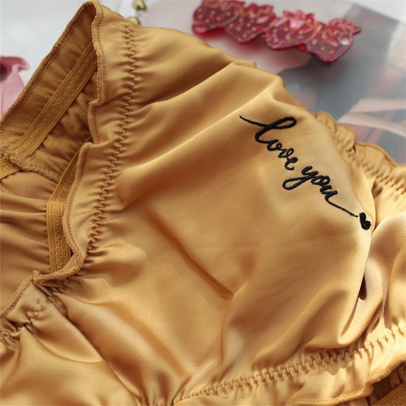 LEECHEE sexy underwear women panties Silk satin briefs ropa interior femenina string  belizna damska majtki damskie bragas mujer