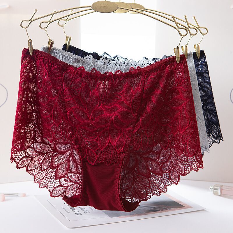 2020 New Fashion Styles Lingerie Women's Briefs Lace Large Size Seamless High Waist Romantic Underpants