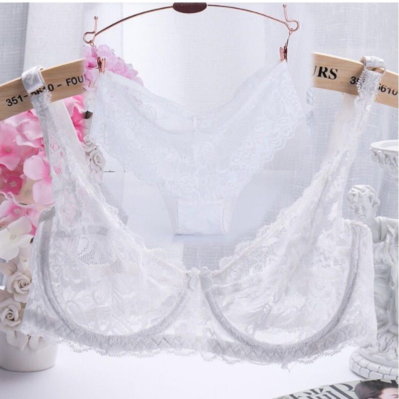 ultra - thin lace sexy bras ladies bra sets women underwear lace underwear intimate noble young girl brassiere sets