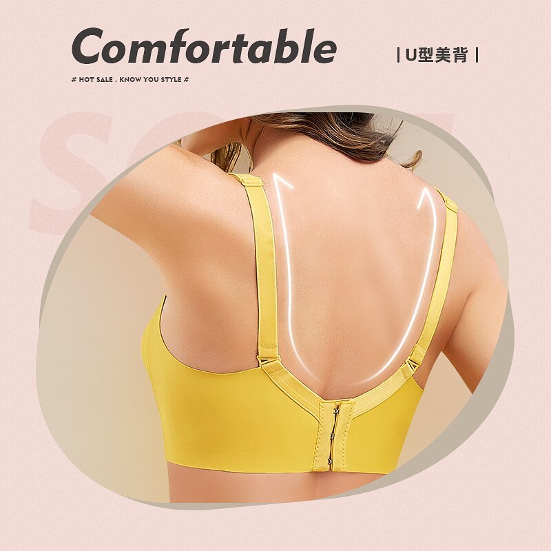 Breast Feeding Bra Large Size without Steel Ring and Mark Gather Cross Ventilation Thin Style  Anti Sagging Nursing Underwear