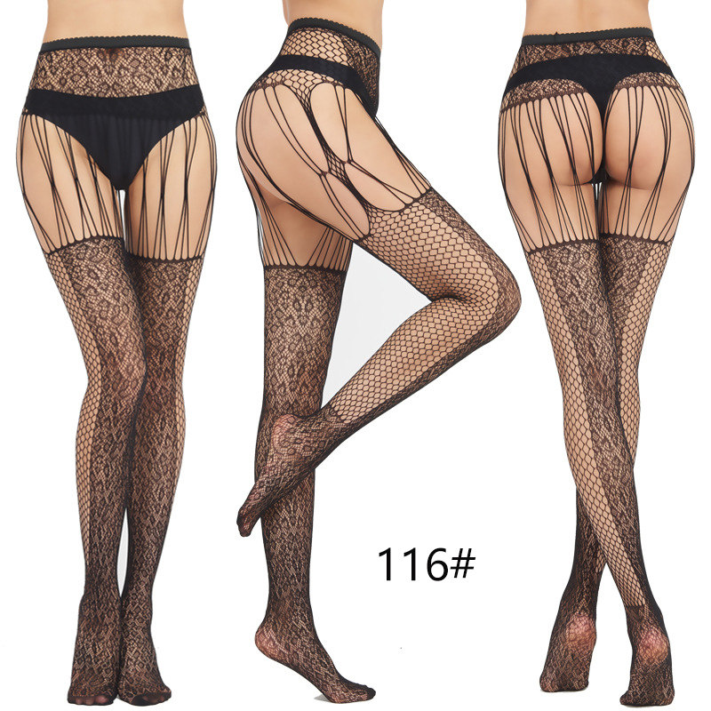 Leechee Woman Sexy Lingerie Pantyhose Erotic Stockings Medias Hombre Mesh Open Crotch Fishnet Panty Bottoming Lntimate Goods For Sex