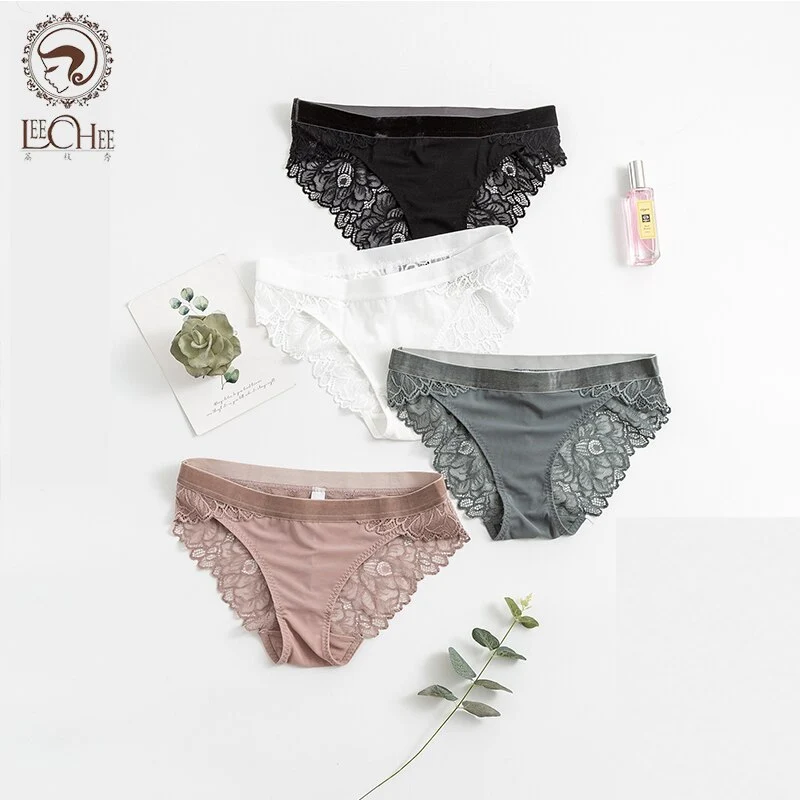 French Silk  Lace Beautiful Sexy Comfortable Triangle Push-Up Thin Cup Rimless Wireless Soft Underwear  Women Panties SET Suit