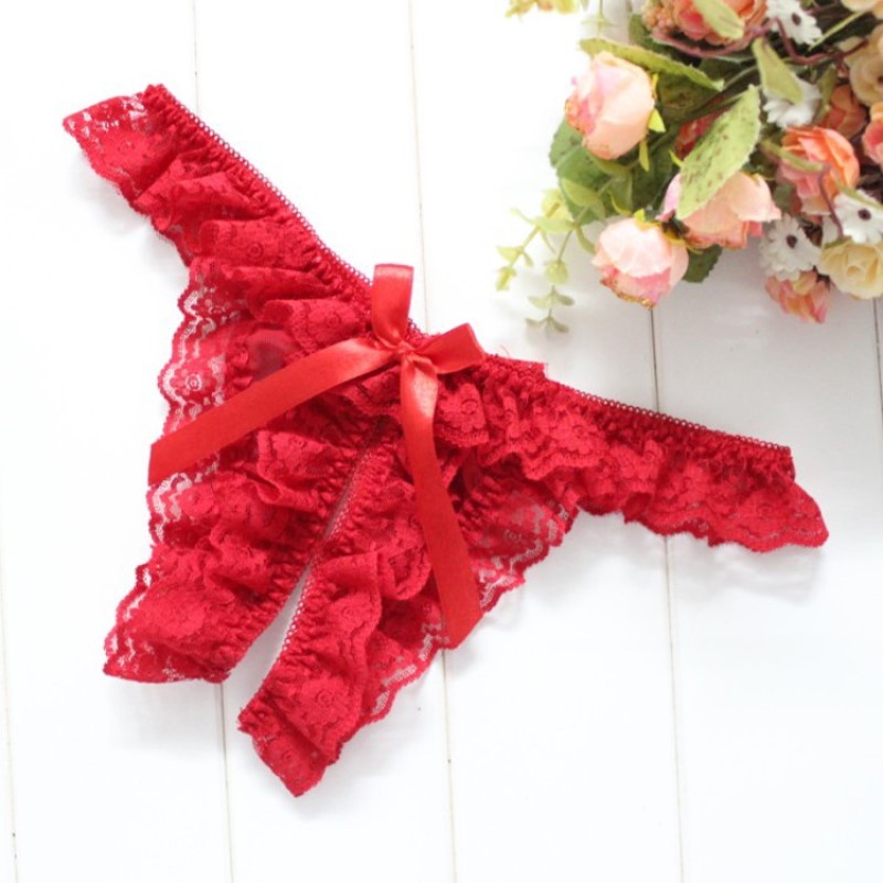 Women Hollow Out Erotic Underwear Breathable Embroidery Panties