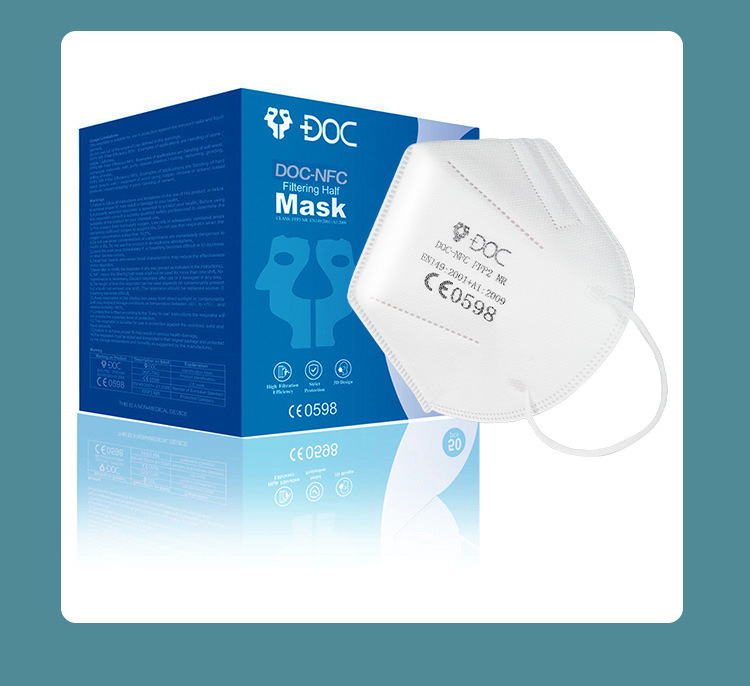 European standard FFP2 mask dust mask five layer filter disposable protective mask for civil use