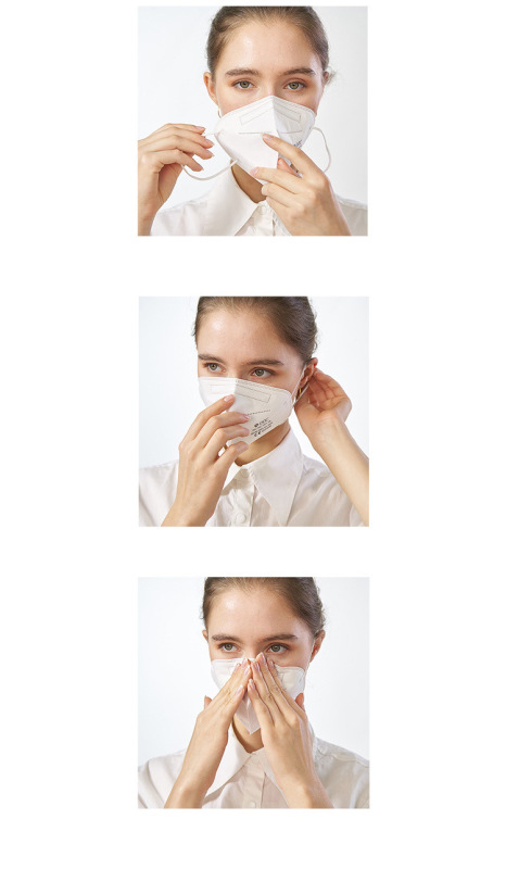 European standard FFP2 mask dust mask five layer filter disposable protective mask for civil use