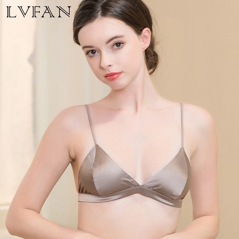 LVFAN  Nature No Rims French Style Ultrathin Small Chest Bra Romantic Elegant Underwear