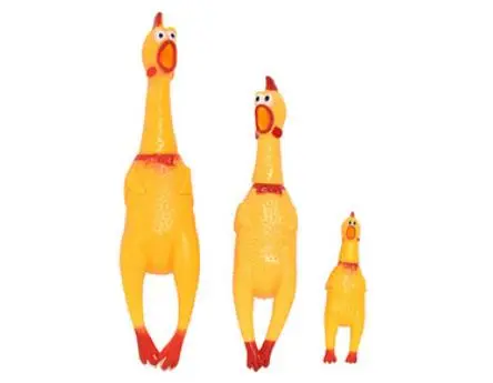 Pet toy dog screams, chicken tip calls chicken, molar enamel chicken