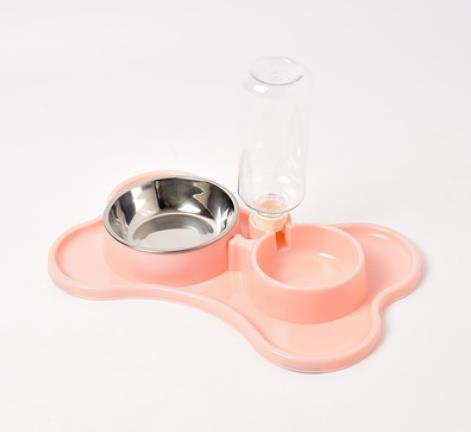 Pet supplies dog automatic water dispenser double bowl dog double bowl pet food basin Teddy fadou pet bowl