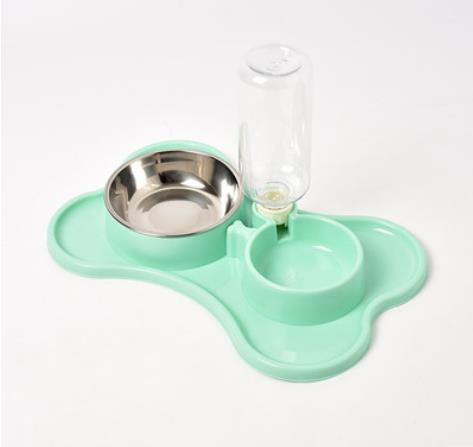 Pet supplies dog automatic water dispenser double bowl dog double bowl pet food basin Teddy fadou pet bowl