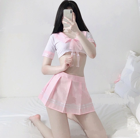 2pcs Japanese Sexy underwear pure student JK uniform without socks