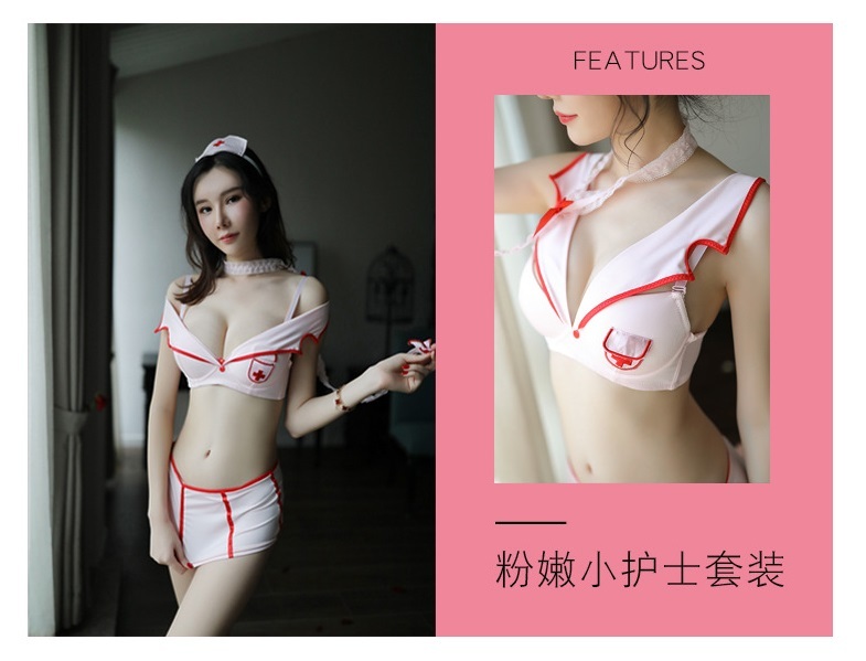 Sexy Nurse Costume  cosplay sexy lingerie sweet and lovely extreme temptation pajamas