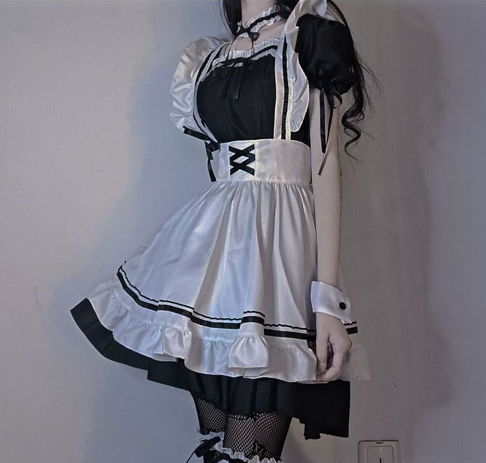Lovely Maid Dress With Socks