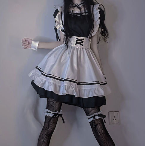 Lovely Maid Dress With Socks