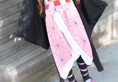 Demon Slayer  Kimetsu no Yaiba Kamado Nezuko Cosplay Suit Without Shoes