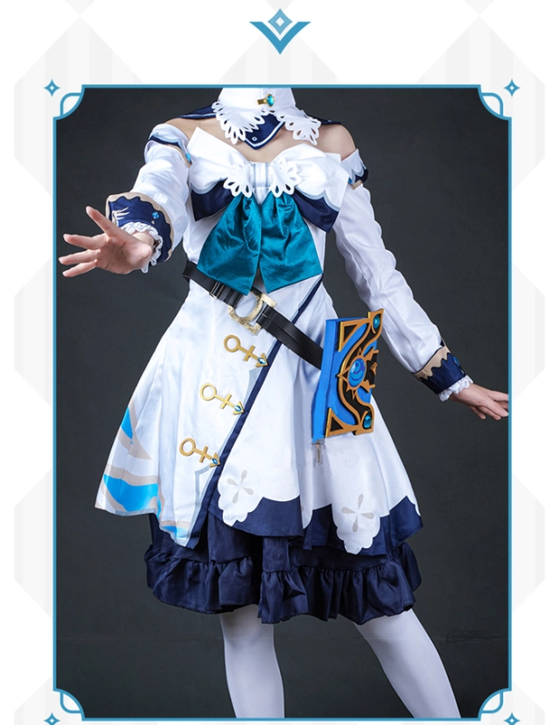 Game Genshin impact Barbara cute cosplay suit lovely dress costume set