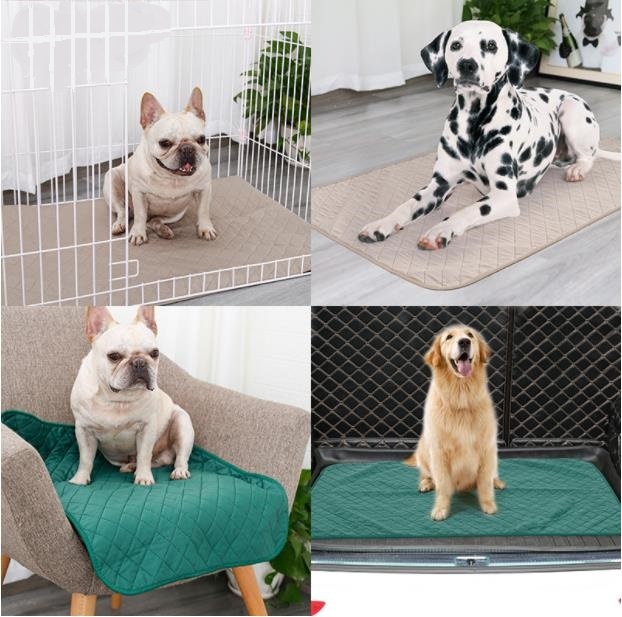 Pet bamboo fiber washable urine pad urine barrier moisture-proof dog diaper cool cat dog sleeping pad pet products