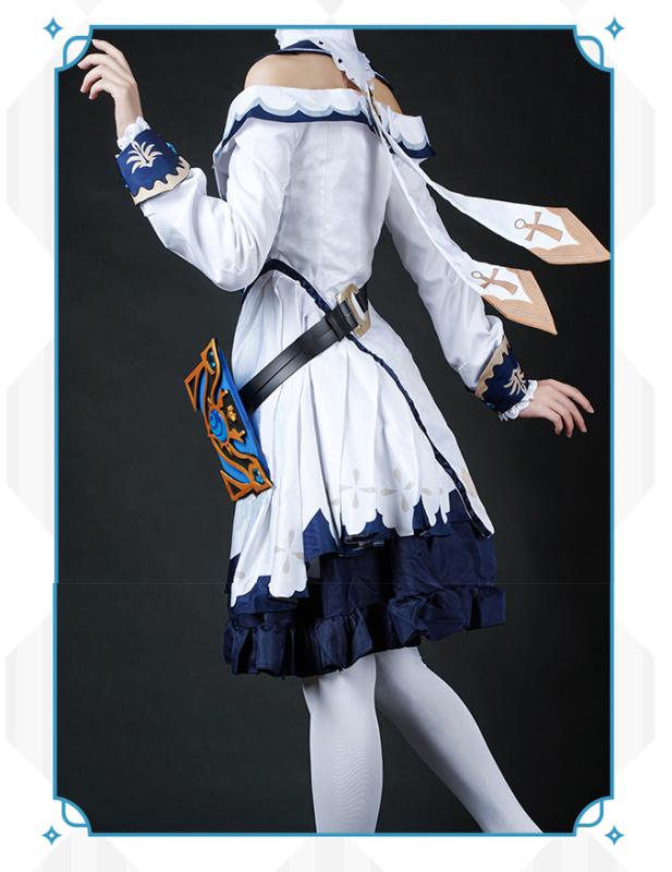 Game Genshin impact Barbara cute cosplay suit lovely dress costume set