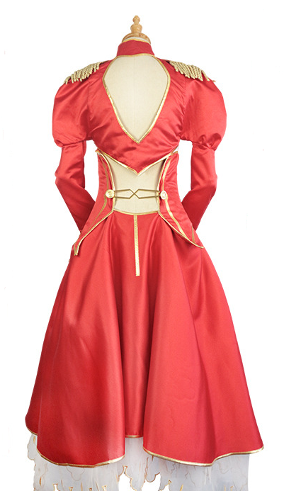 Game FGO Fate Grand Order Nero Claudius Caesar Drusus Germanicus Cosplay Suit sexy Red Dress costume set Without Wig