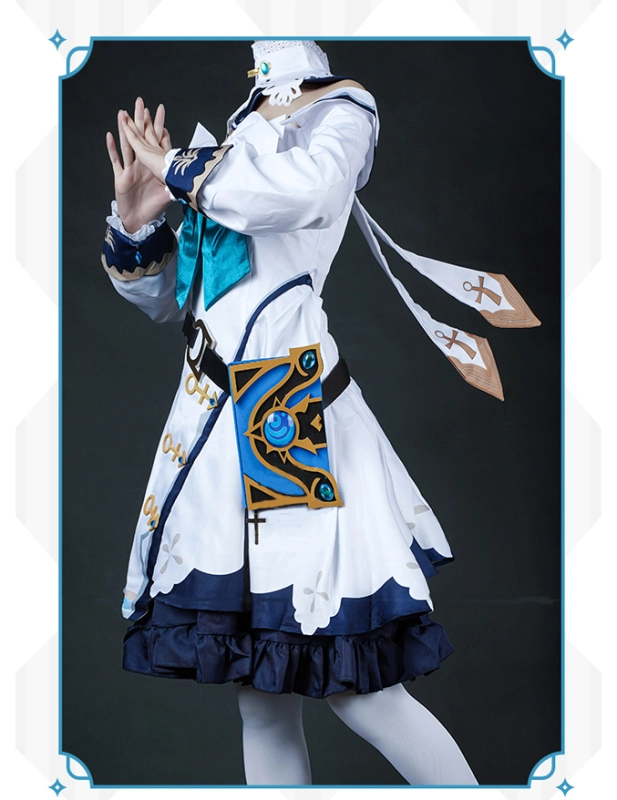 Game Genshin impact Barbara cute cosplay suit lovely dress costume set