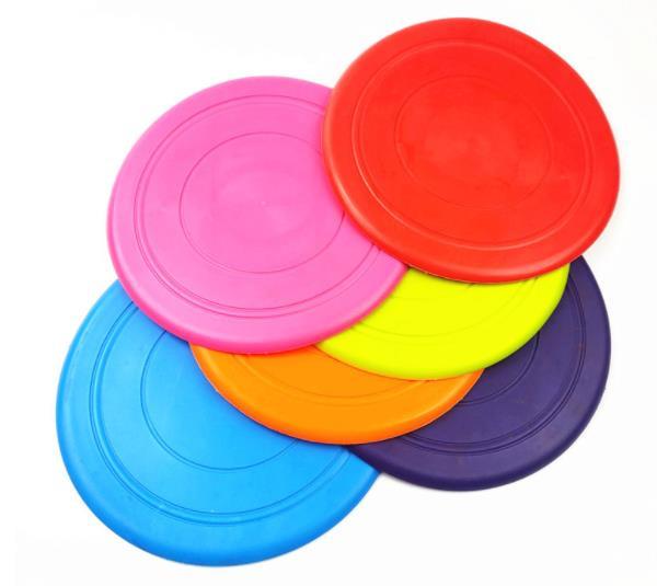 Promotional toys popular pet Frisbee toys TPR dog toys children's toys soft rubber Frisbee flying