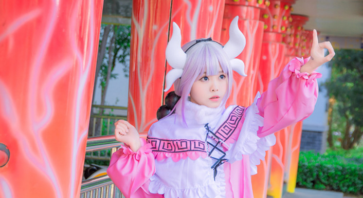 Anime Miss Kobayashi's Dragon Maid Kanna Kamui Connor cute cosplay lovely dress costume set