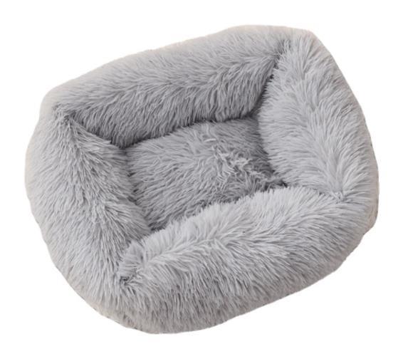 The manufacturer directly provides Plush cat's nest dog's nest autumn and winter warm square pet nest medium and small dog bed cat mat