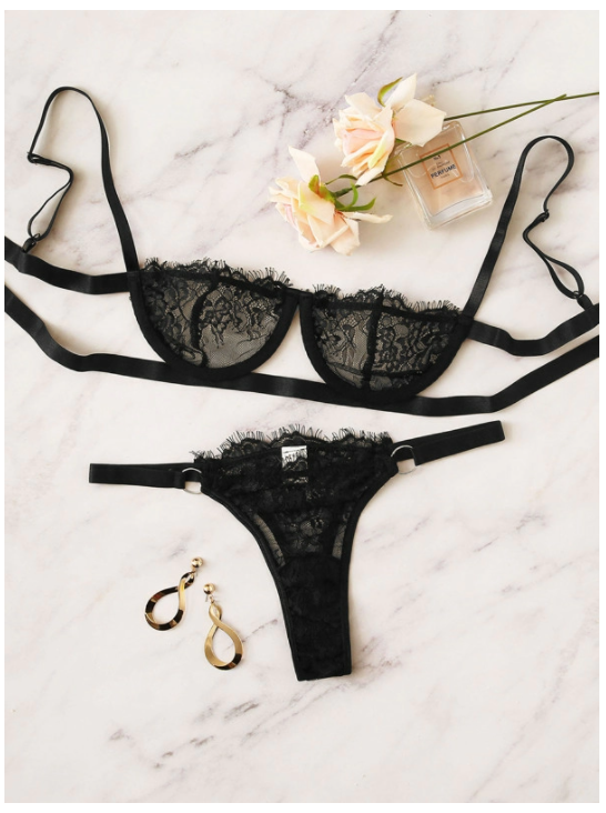 Floral Lace Lingerie Set