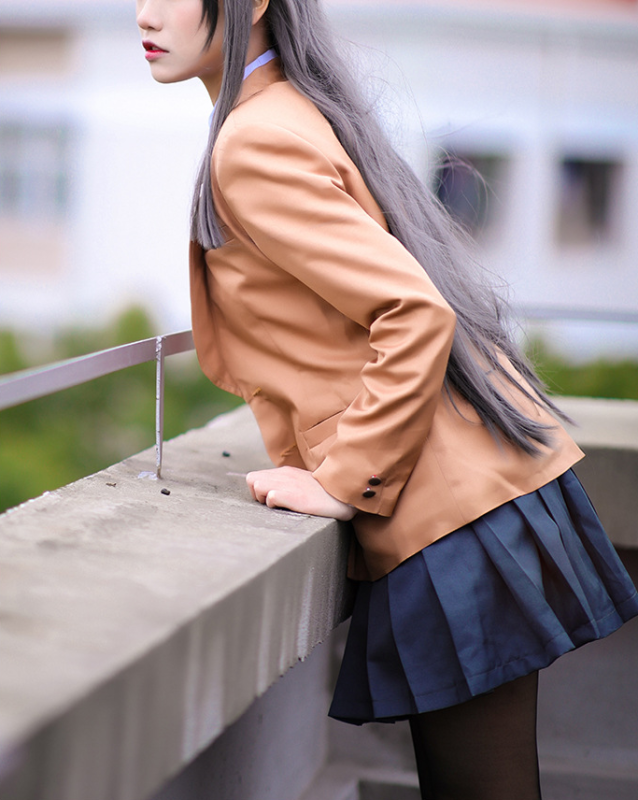 2 sets Anime Rascal Does Not Dream of Bunny Girl Senpai Sakurajima Mai cute school student uniform lovely cosplay costume suit