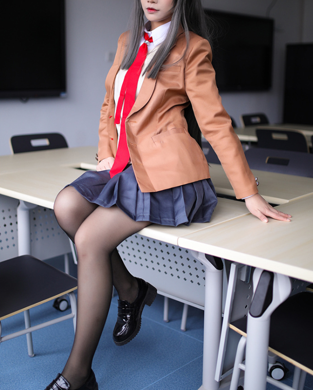 2 sets Anime Rascal Does Not Dream of Bunny Girl Senpai Sakurajima Mai cute school student uniform lovely cosplay costume suit