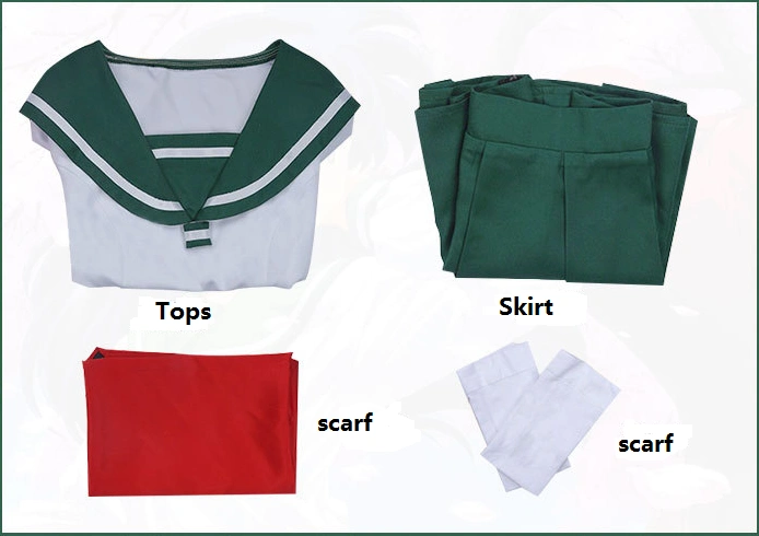 Anime Inuyasha Higurashi kagome cute costume cosplay suit lovely school student uniform