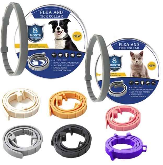 Pet insect repellent collar dog cat large medium and small adjustable collar anti lice flea tick pet products